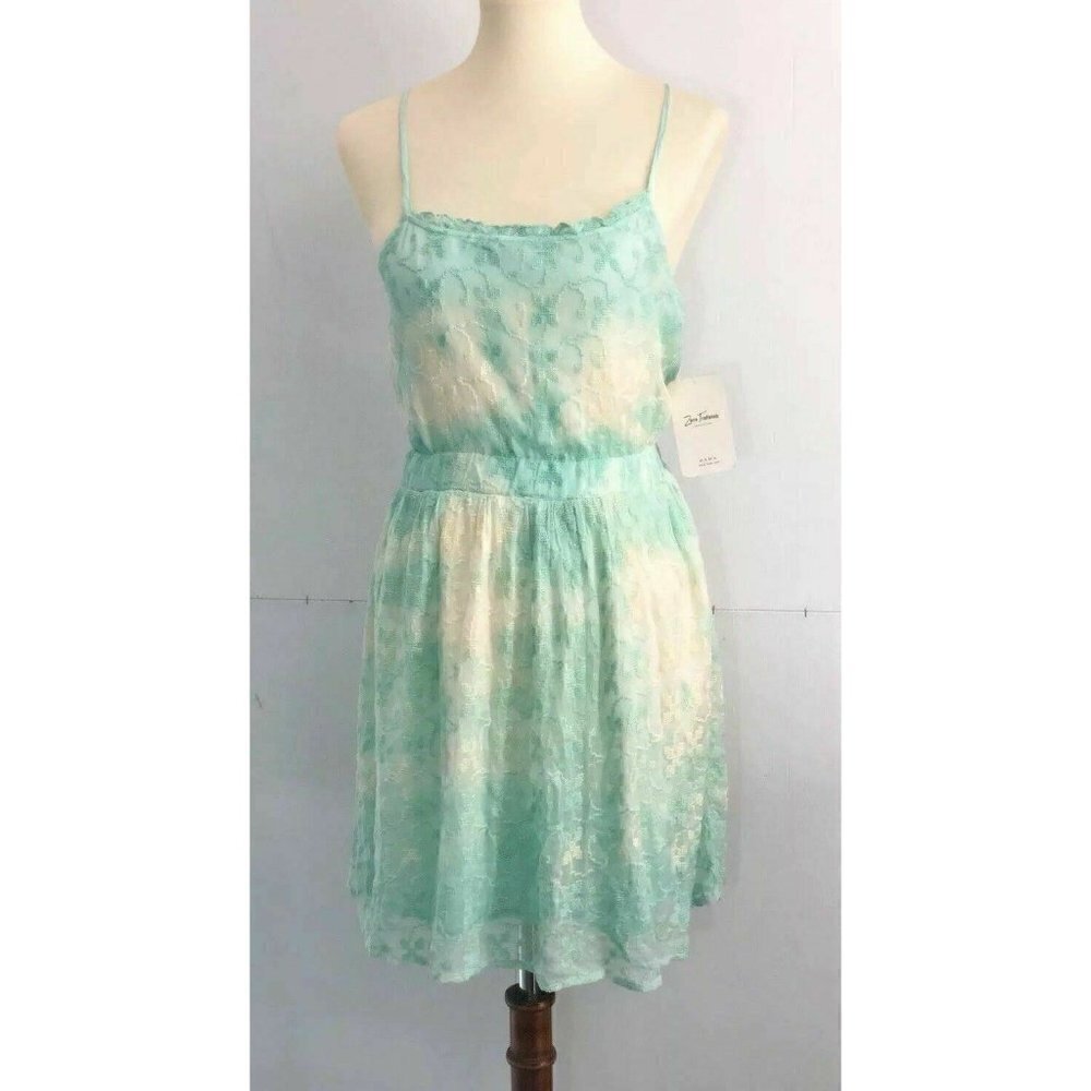 Zara Women's Green Straps Short Tank Dress Size M - Picture 3 of 6